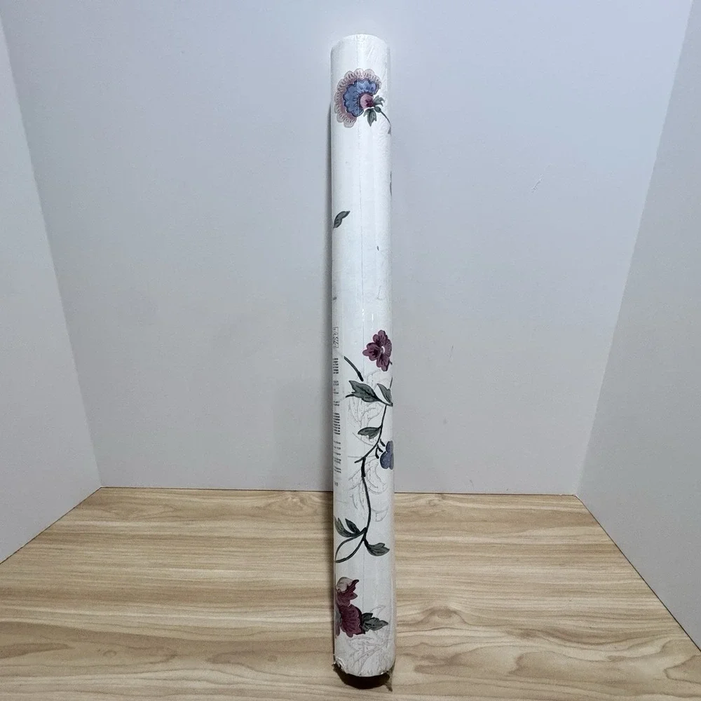 VTG York Wallcovering Wallpaper 1 Double Roll MS 4984 R31 Floral Pattern